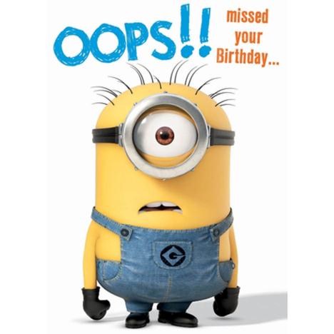 Belated Birthday Minion Card 